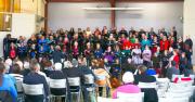 Jenny Legg conducting Massed Choir